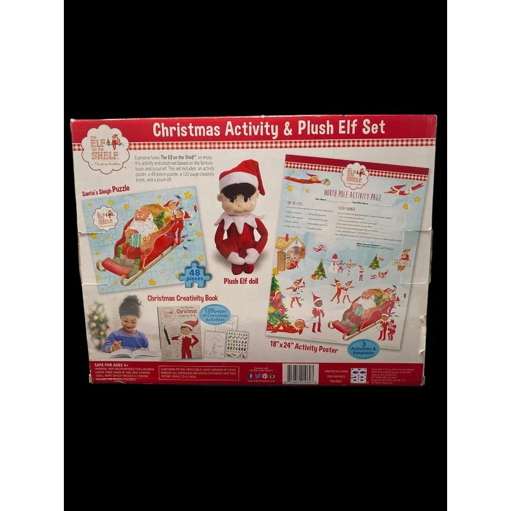 The Elf On The Shelf Christmas Activity And Plush Elf Set